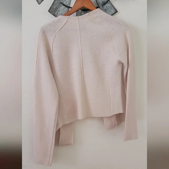 ANTHROPOLOGIE by KNITTED & KNOTTED CABLEKNIT BOILED WOOL BLAZER SIZE SMALL. - Picture 15 of 16